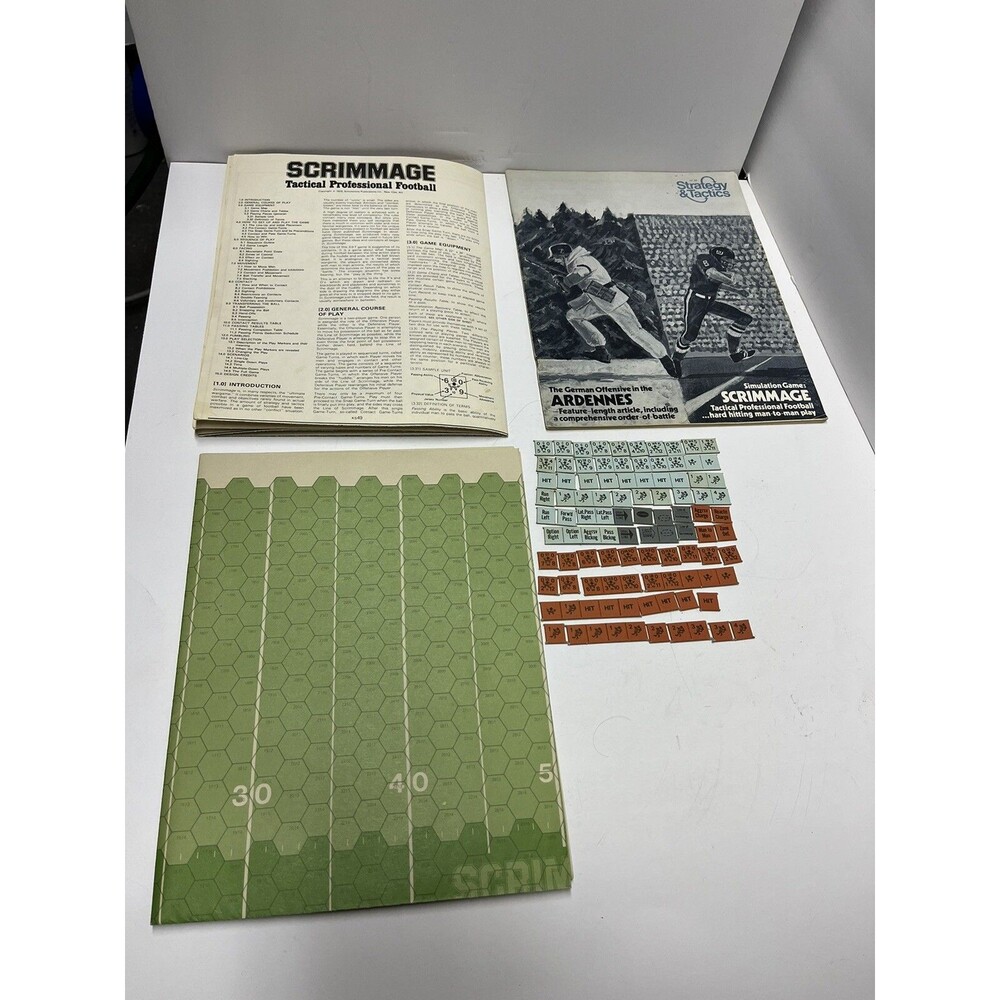 Strategy & Tactics SPI Magazine: Scrimmage #37 - & Game - Missing 1 Piece
